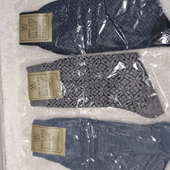 VA Swan Dress Socks Multiple Colors and Patterns 6 Pairs SD#6-6 - Picture 5 of 9